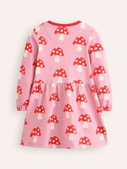 Boden Pink Loopback Sweatshirt 100% Cotton Dress - Image 2 of 3