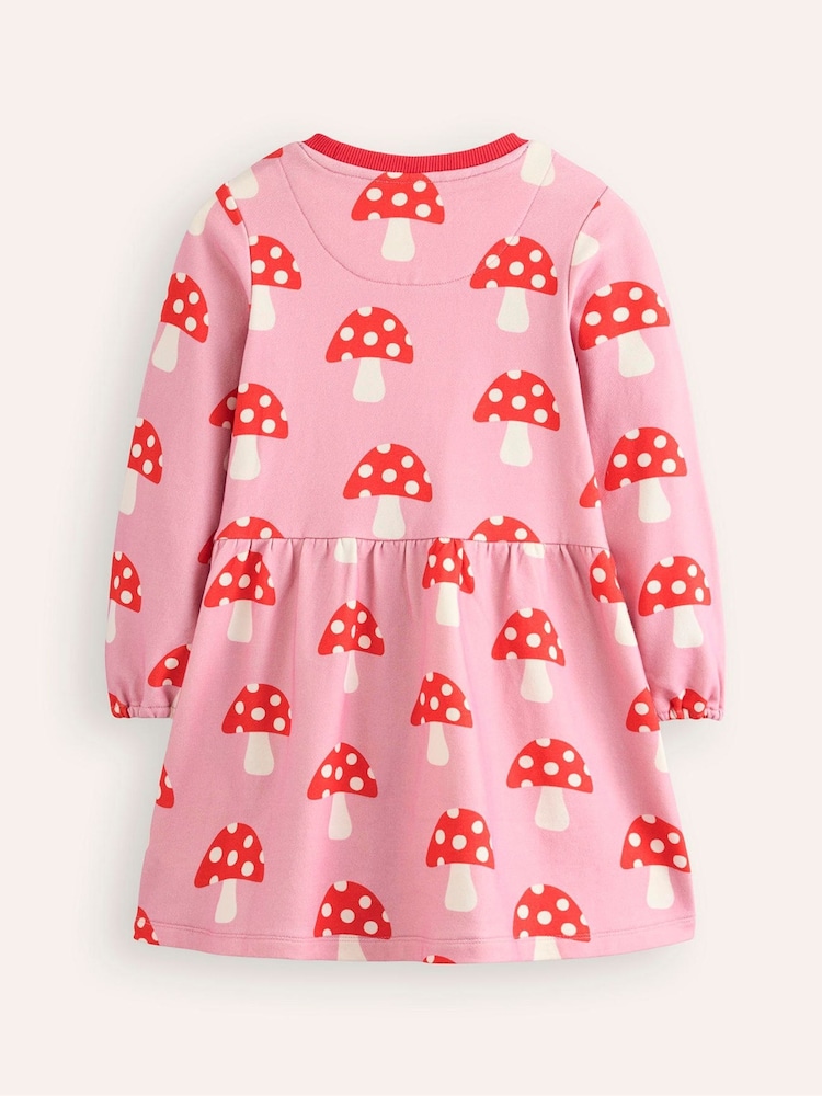 Boden Pink Loopback Sweatshirt 100% Cotton Dress - Image 2 of 3