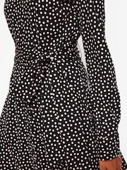 Boden Black Marcia Jersey Midi Shirt Dress - Image 2 of 5