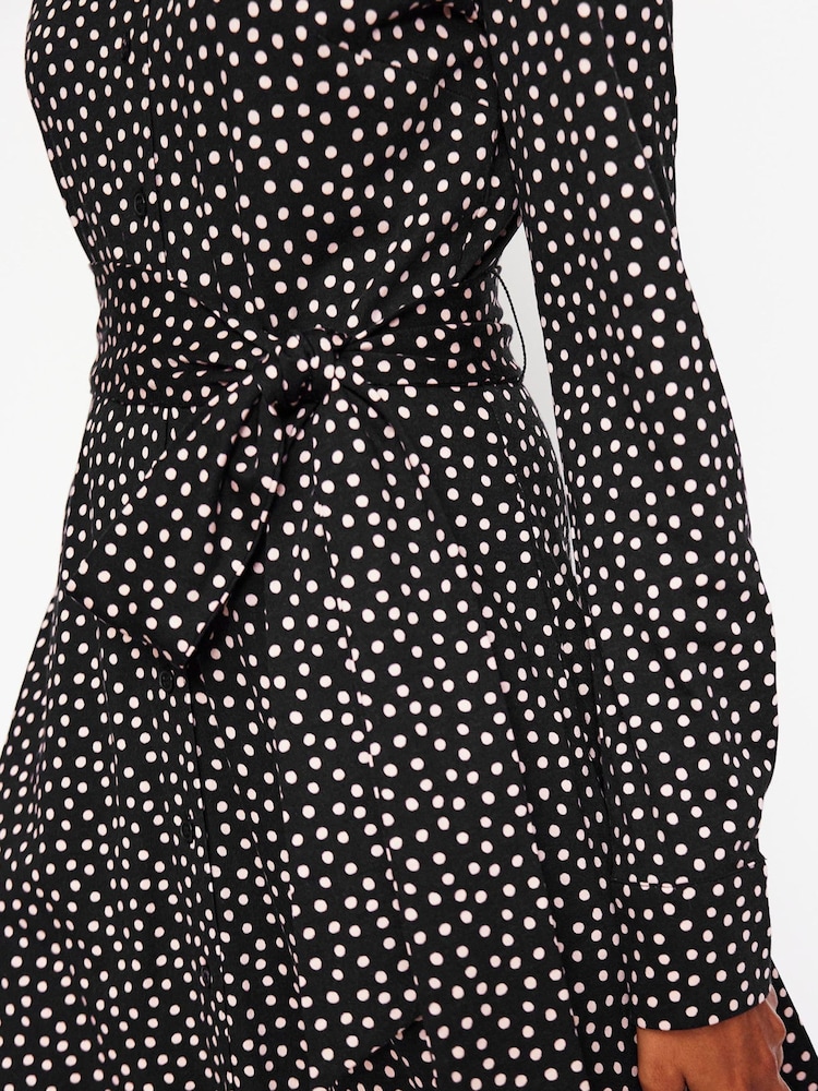 Boden Black Marcia Jersey Midi Shirt Dress - Image 2 of 5