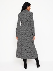 Boden Black Marcia Jersey Midi Shirt Dress - Image 3 of 5