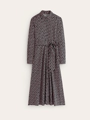 Boden Black Marcia Jersey Midi Shirt Dress - Image 5 of 5