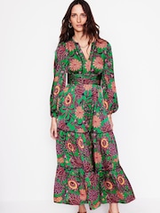 Boden Green Pippa Satin Maxi Dress - Image 6 of 7