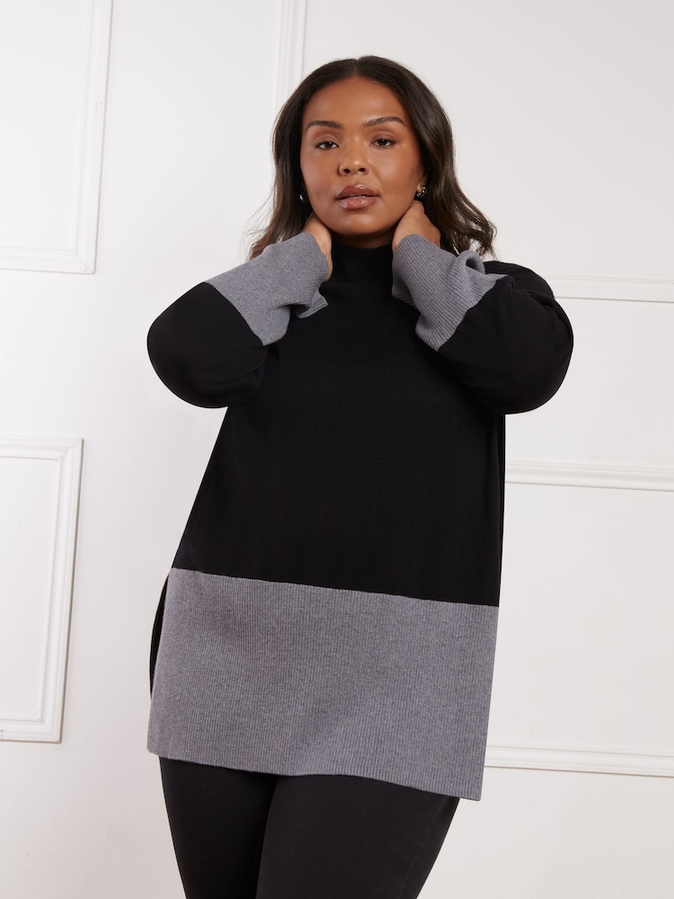 Live Unlimited Black Curve Blocked Jumper - Image 1 of 5