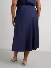 Live Unlimited Blue Curve Satin Skirt - Image 4 of 4
