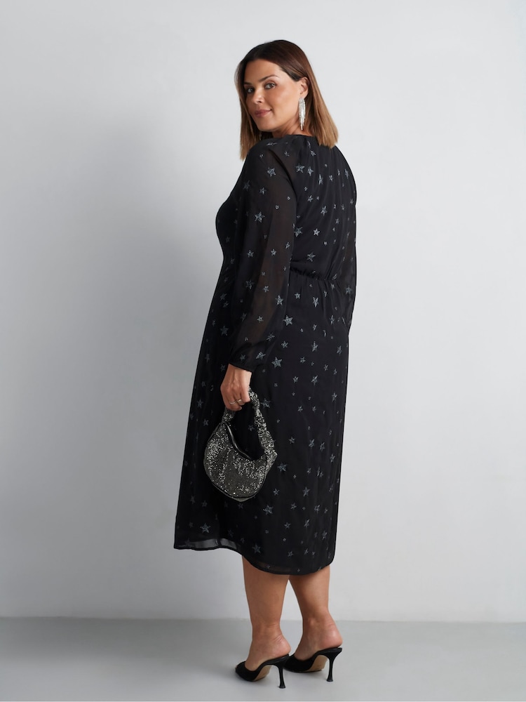 Live Unlimited Star Embroidered obleka - Slika 8 iz 8 Live Unlimited Star Embroidered obleka - Slika 8 iz 8