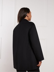 Live Unlimited Black Curve Wool Blend Double Faced Short Coat - Image 2 of 3