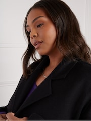 Live Unlimited Black Curve Wool Blend Double Faced Short Coat - Image 3 of 3