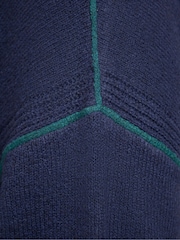 Live Unlimited Blue Tipped Mock Neck Jumper - Image 5 of 5