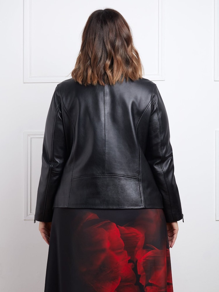 Live Unlimited Black Leather Jacket - Image 2 of 5 Live Unlimited Black Leather Jacket - Image 2 of 5
