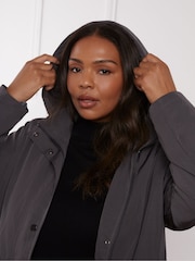 Live Unlimited Grey Curve Lightweight Hooded Raincoat - Image 4 of 6