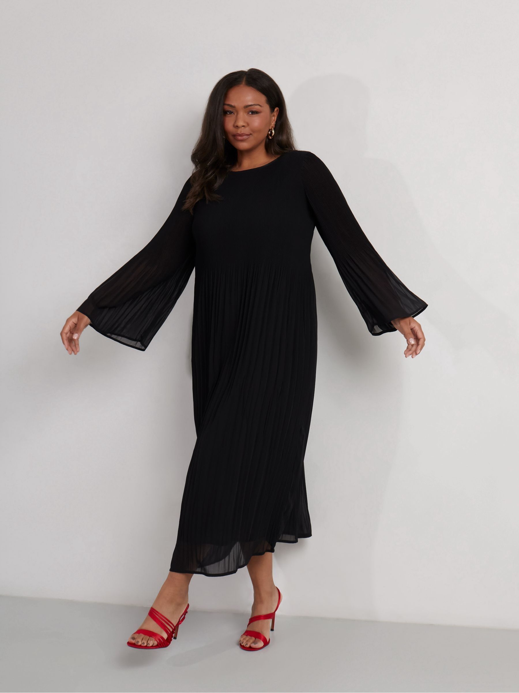 新品タグ付き　UNOF PLEATS LONG DRESS Amazon.com: Solid Color Loose Cotton and Linen Dress for