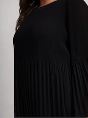 Live Unlimited Black Pleated Dress - Image 8 of 9