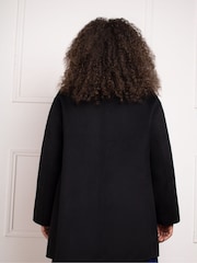 Live Unlimited Black Wool Blend Short tailored Coat - Image 5 of 6
