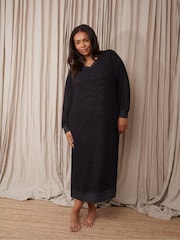 Live Unlimited Grey Supersoft Midi Dress - Image 1 of 3