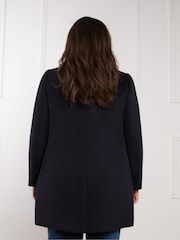 Live Unlimited Blue Wool Blend Short tailored Coat - Image 2 of 4