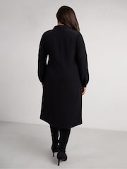 Live Unlimited Curve Petite Lace Detail Long Sleeve Dress - Image 4 of 6