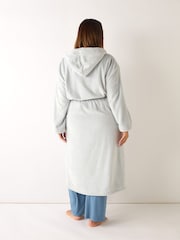 Live Unlimited Grey Curve Fluffy Dressing Gown - Image 2 of 2