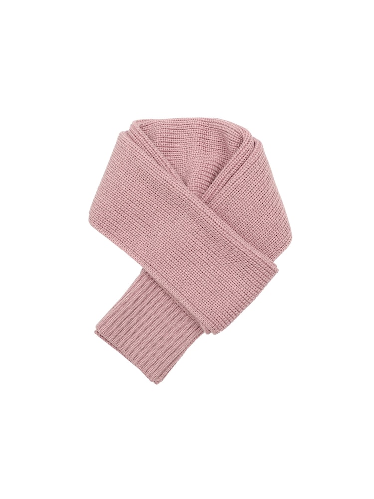 COACH Red Woven Patch Knit Scarf - Image 2 of 4 COACH Red Woven Patch Knit Scarf - Image 2 of 4