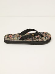 FatFace Bay Black Flip Flop - Image 1 of 3