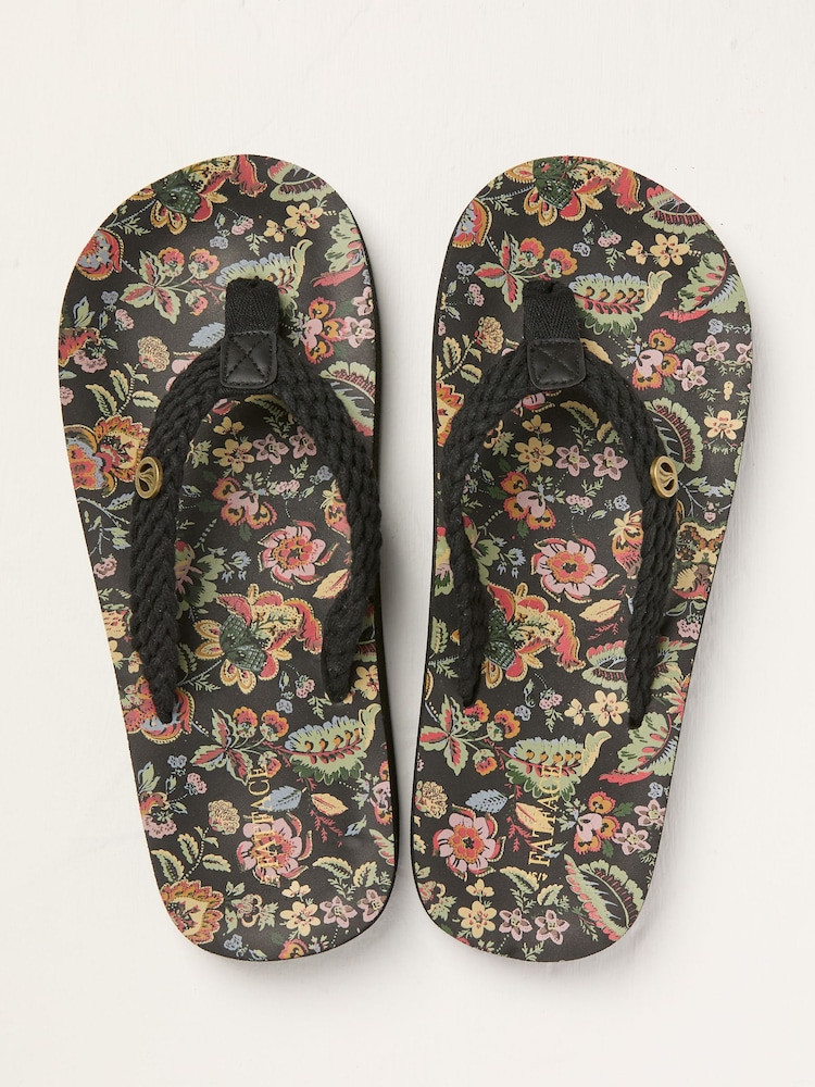 FatFace Bay Black Flip Flop - Image 2 of 3