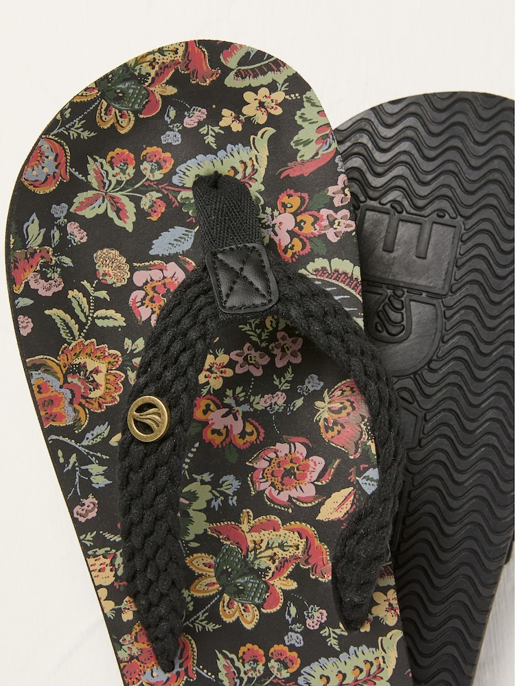 FatFace Bay Black Flip Flop - Image 3 of 3