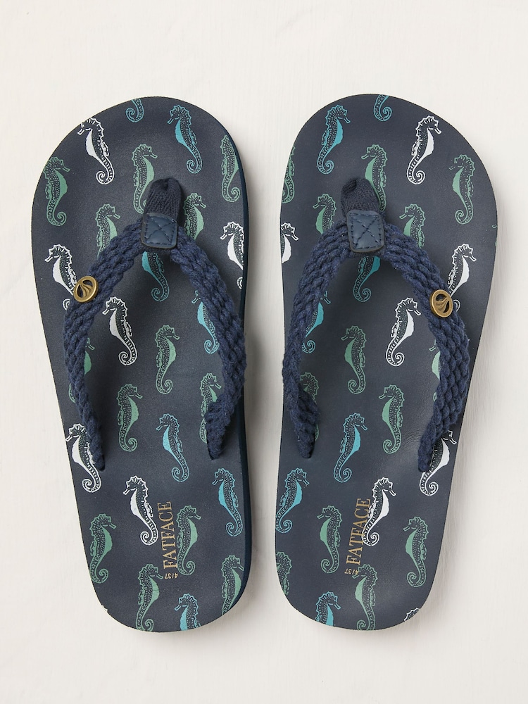 Navy Bay Flip Flops - Image 2 of 3