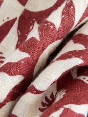 Red Sun Printed 100% Cotton Drawstring Waist Shorts - Image 5 of 8