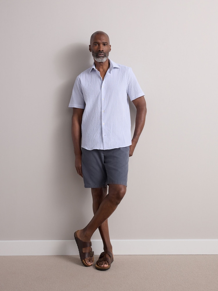 Blue Lightweight Elasticated Waist Shorts - Image 2 of 4