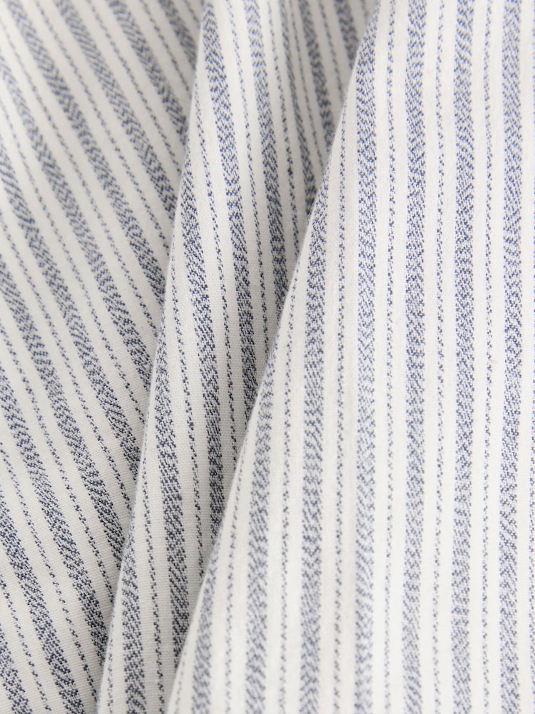 White/Blue Stripe Chino Shorts - Image 9 of 9