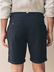 Navy Signature Silk Blend Chino Shorts - Image 2 of 12