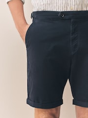 Navy Signature Silk Blend Chino Shorts - Image 5 of 12