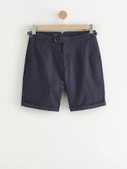 Navy Signature Silk Blend Chino Shorts - Image 8 of 12