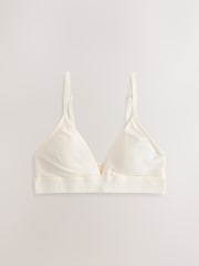 Синий/бежевый - Хлопковые треугольные бюстгальтеры с логотипом Ultimate Comfort 2 Pack - Изображение 8 из 11