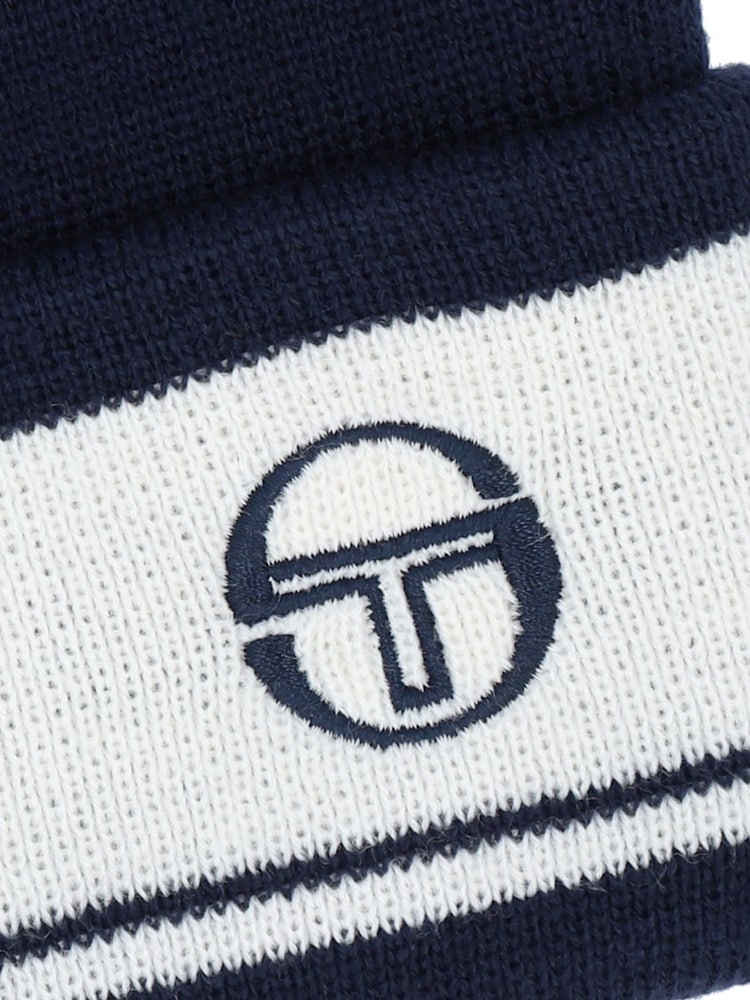Sergio Tacchini Blue Sellarz Beanie - Image 3 of 3