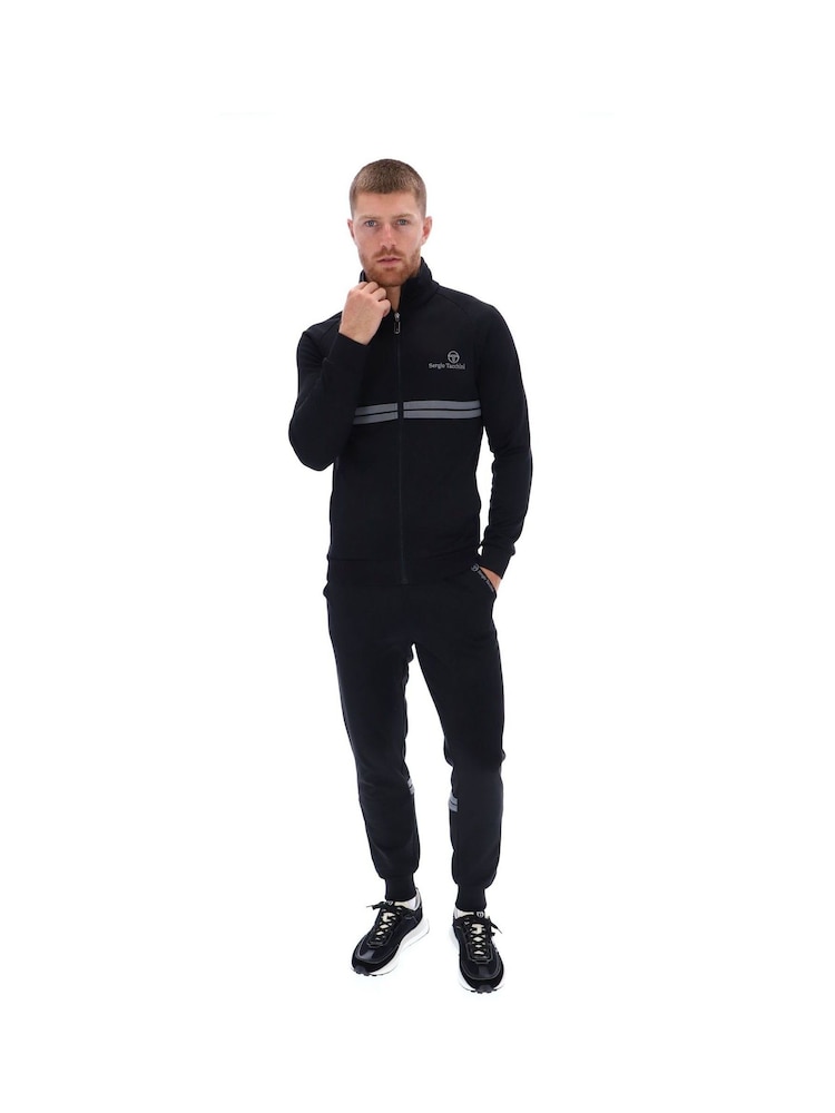 Sergio Tacchini Black New Dallas Track Top - Image 1 of 3