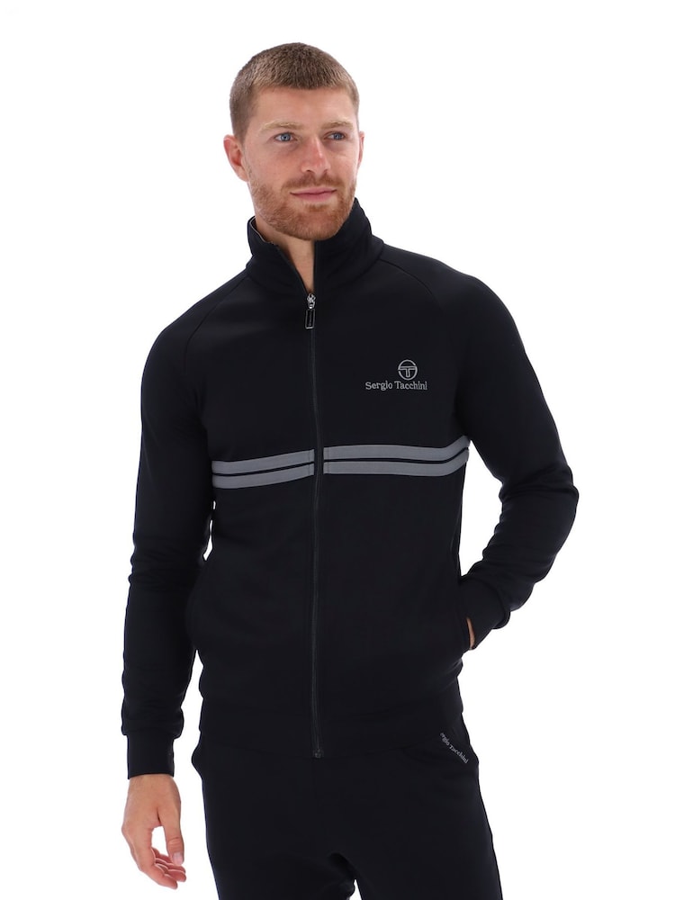 Sergio Tacchini Black New Dallas Track Top - Image 3 of 3