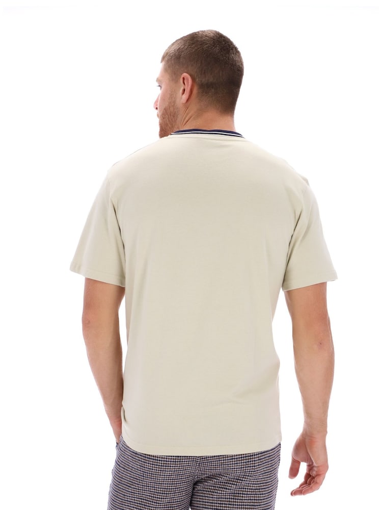 Sergio Tacchini Gobert okrogli ovratnik; z okroglim ovratnikom 100% Bombažna majica - Slika 2 iz 3