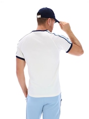 Sergio Tacchini Cream Hadow Crew 100% Cotton T-Shirt - Image 2 of 3