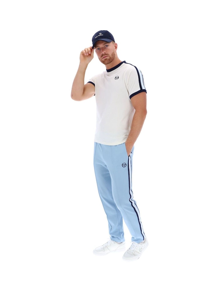 Sergio Tacchini Cream Hadow Crew 100% Cotton T-Shirt - Image 3 of 3