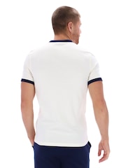 Sergio Tacchini Cream Master Crew 100% Cotton T-Shirt - Image 2 of 3