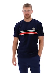 Sergio Tacchini Blue Ayme Velour T-Shirt - Image 2 of 3