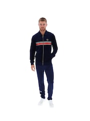 Sergio Tacchini Blue Spencer Track Velour Top - Image 3 of 3