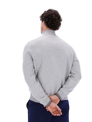 Fila Grey Ramy Quarter Zip 100% Cotton Sweatshirt - Image 2 of 5