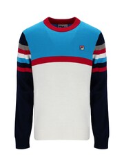 Fila Cream Lorenzo Knitted Crew Jumpers - Image 4 of 5