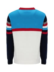 Fila Cream Lorenzo Knitted Crew Jumpers - Image 5 of 5
