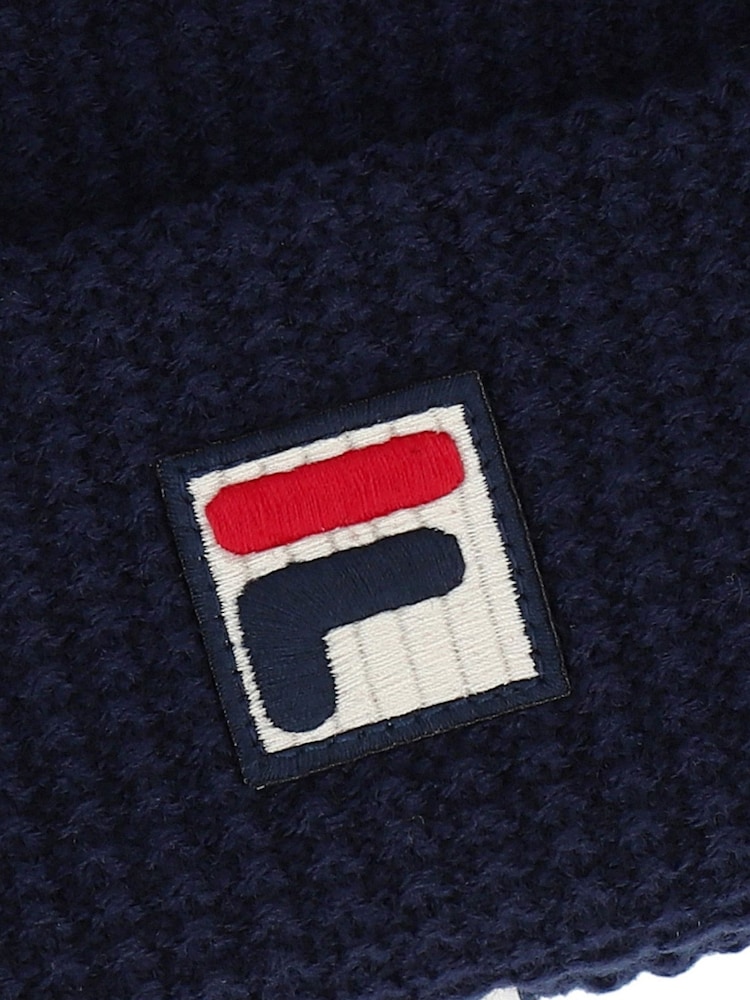 Fila Blue FRANZ BEANIE - Image 3 of 3 Fila Blue FRANZ BEANIE - Image 3 of 3