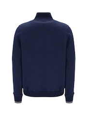 Fila Blue Ramy Quarter Zip 100% Cotton Sweatshirt - Image 5 of 5