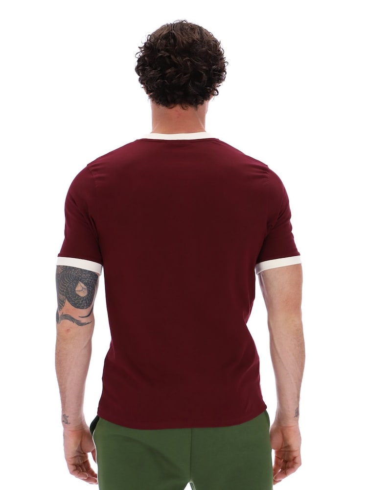 Fila Purple Marconi Ringer 100% Cotton T-Shirt - Image 2 of 5