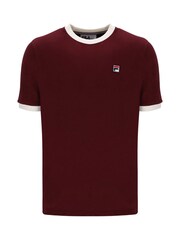 Fila Purple Marconi Ringer 100% Cotton T-Shirt - Image 4 of 5